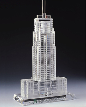 水晶建筑模型