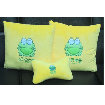 绿豆蛙抱枕五件套